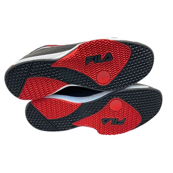 Fila Men's Mid-Cut Spitfire Athletic Sneakers 1BM01817-014 Black/Red Size 14M - Picture 5 of 9